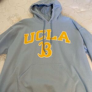 Mittens, UCLA sweatshirt